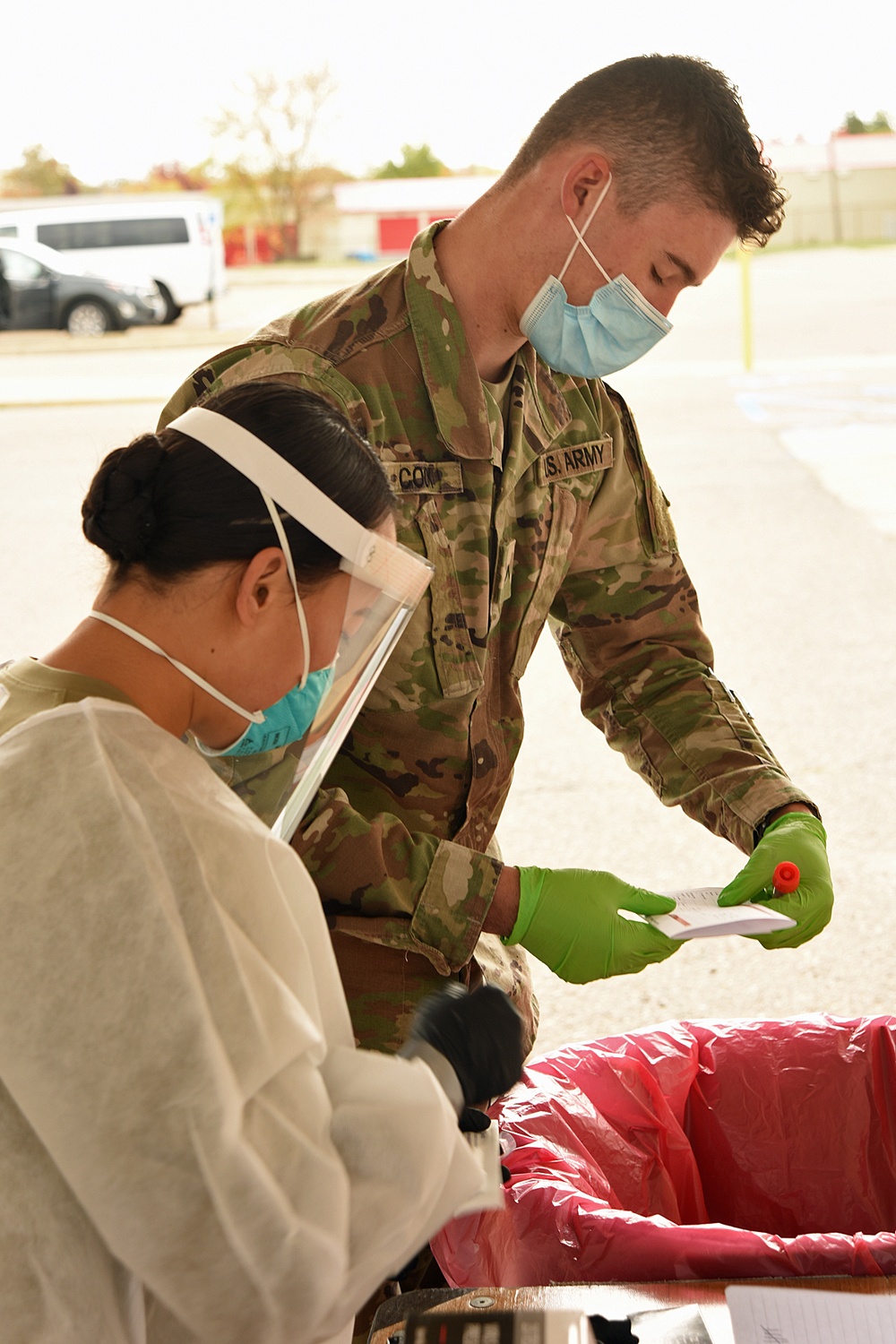 Michigan National Guard Task Force 182nd Performs No-Cost COVID-19 Tests In Washtenaw County