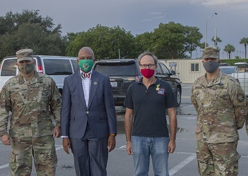 Florida Army Guard participates in recognition ceremonies at Hard Rock Stadium