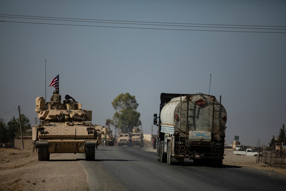 M2 Bradley Infantry Fighting Vehicle in Northeast Syria