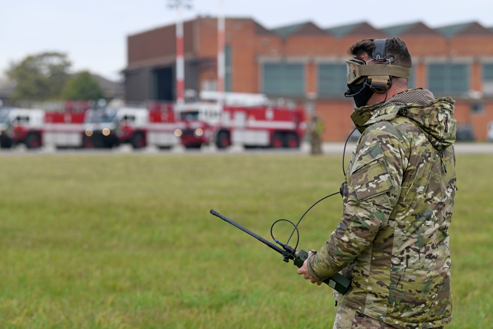 CV-22 Osprey conducts emergency landing training