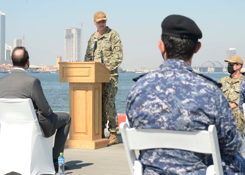 NSA Bahrain Holds Ribbon Cutting Ceremony for Waterside Security Barrier