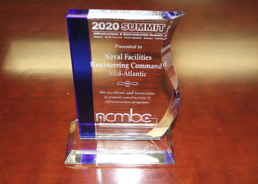 NAVFAC Mid-Atlantic receives 2020 Summit Award by N.C. Military Business Center