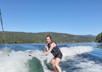 Soldiers try wake surfing, ice skating and paddle boarding