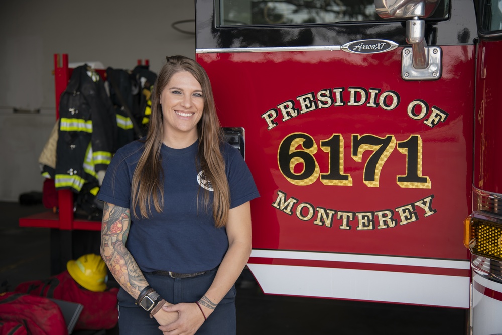 Presidio of Monterey's first female firefighter