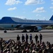 President Donald Trump arrives in Nashville for presidential debate