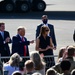 President Donald Trump arrives in Nashville for presidential debate