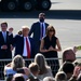 President Donald Trump arrives in Nashville for presidential debate