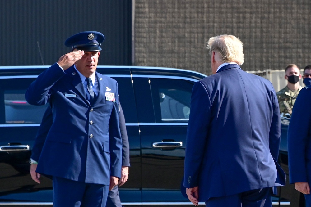 Trump arrives in Nashville for presidential debate