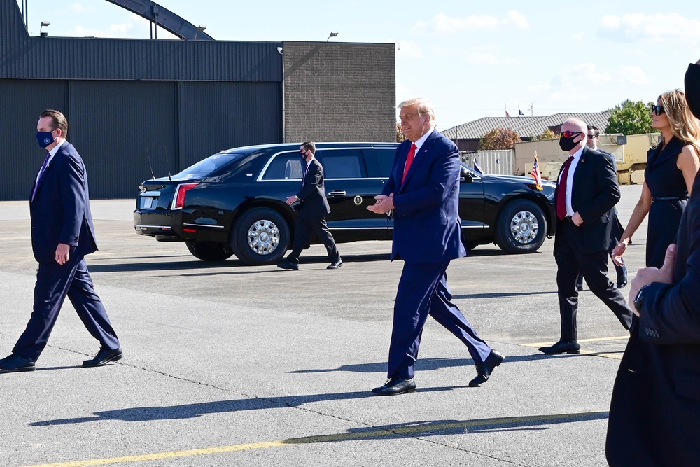 Trump arrives in Nashville for presidential debate