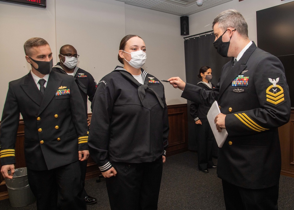 CFAS HQ Dress Blue Inspection