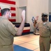 Master Chief Aviation Boatswain’s Mate (handling) Charles Bringuez Reenlistment Ceremony