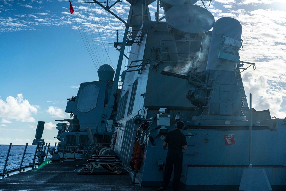 USS Halsey Conducts CWIS Operations