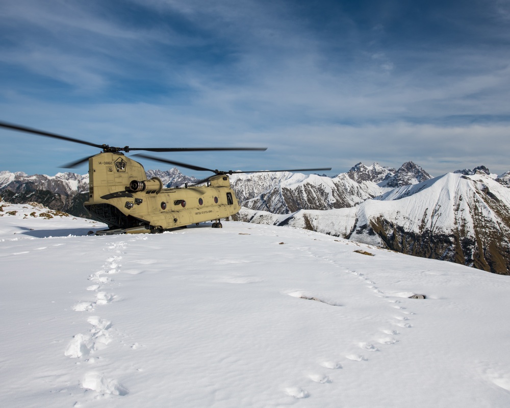 Chinook in the Alps