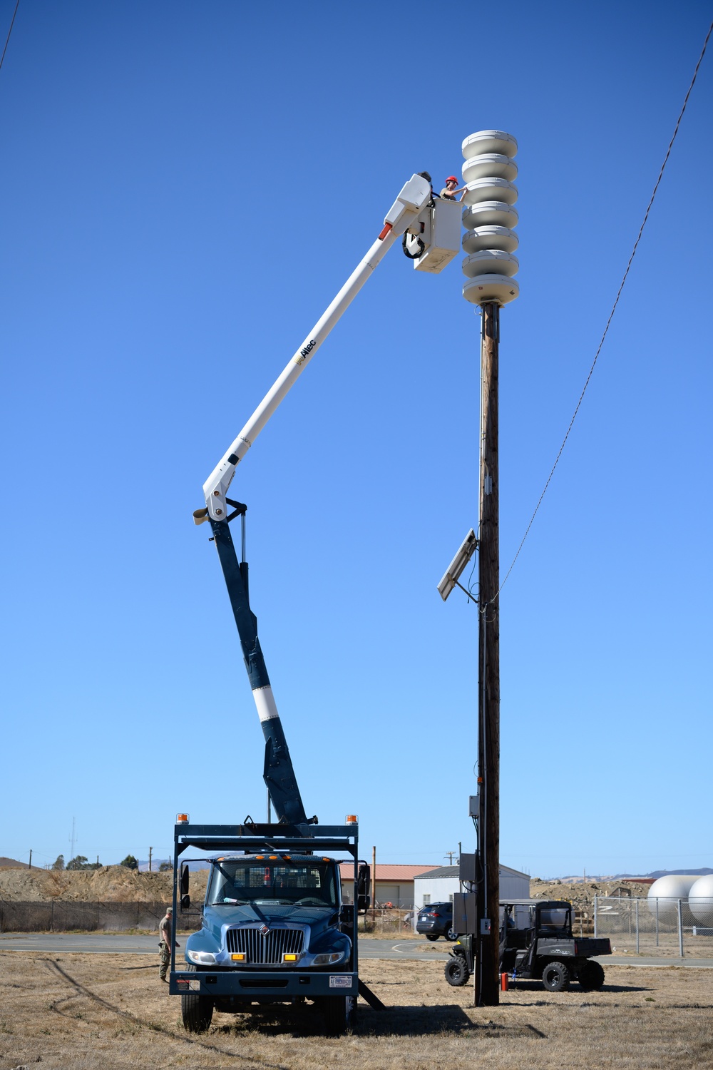 Giant voice maintenance at Travis Air Force Base