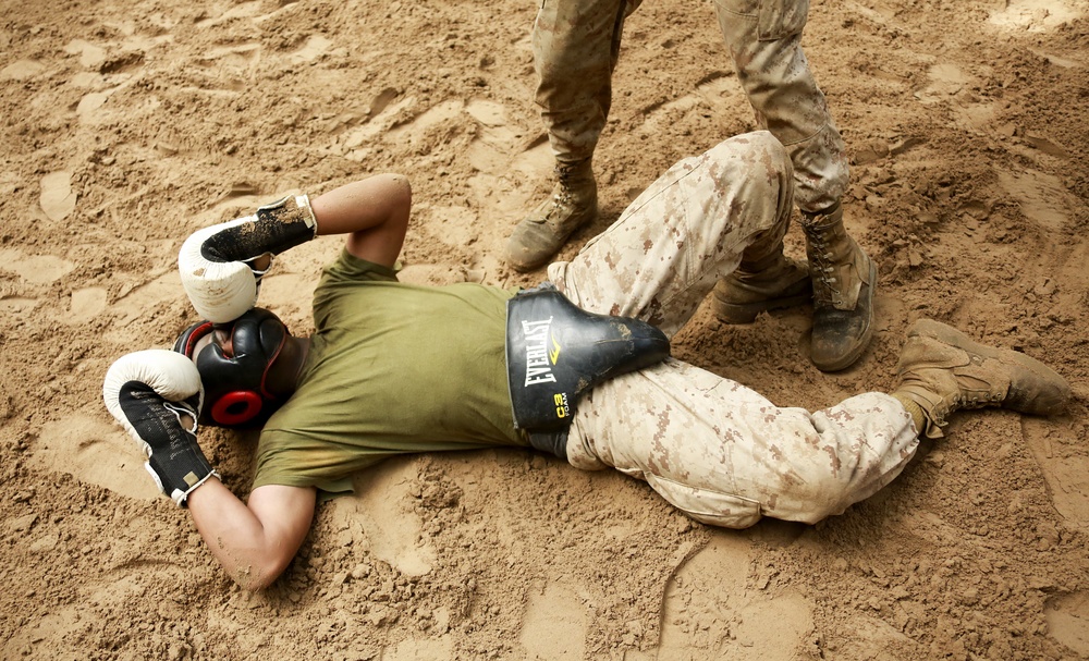 Marines with Echo Company complete the Crucible