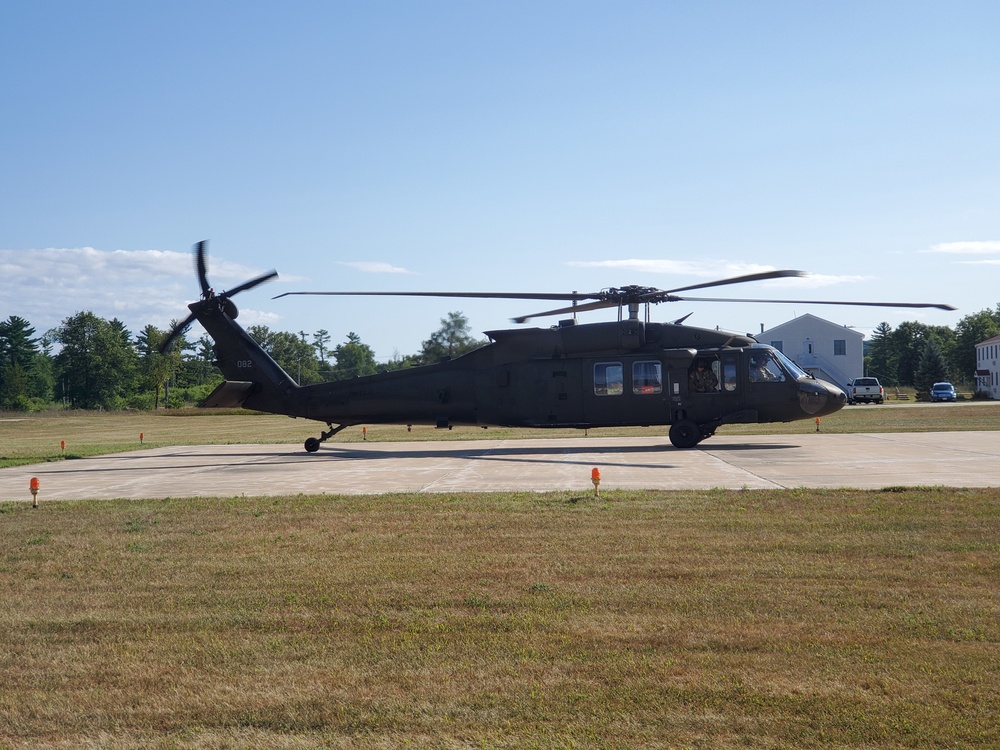 UH-60 Black Hawk operations at Fort McCoy in August 2020