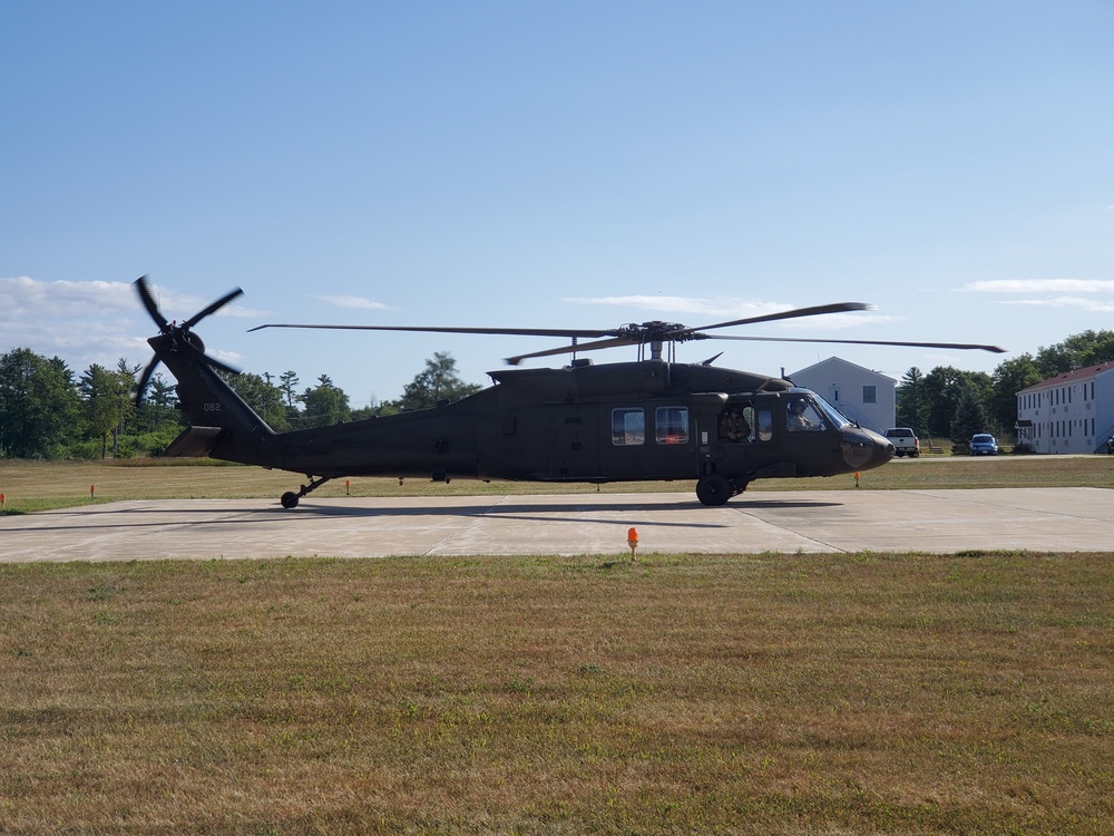 UH-60 Black Hawk operations at Fort McCoy in August 2020