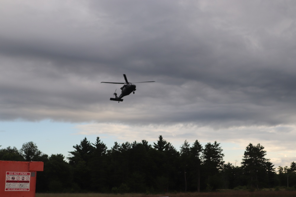 UH-60 Black Hawk operations at Fort McCoy in August 2020