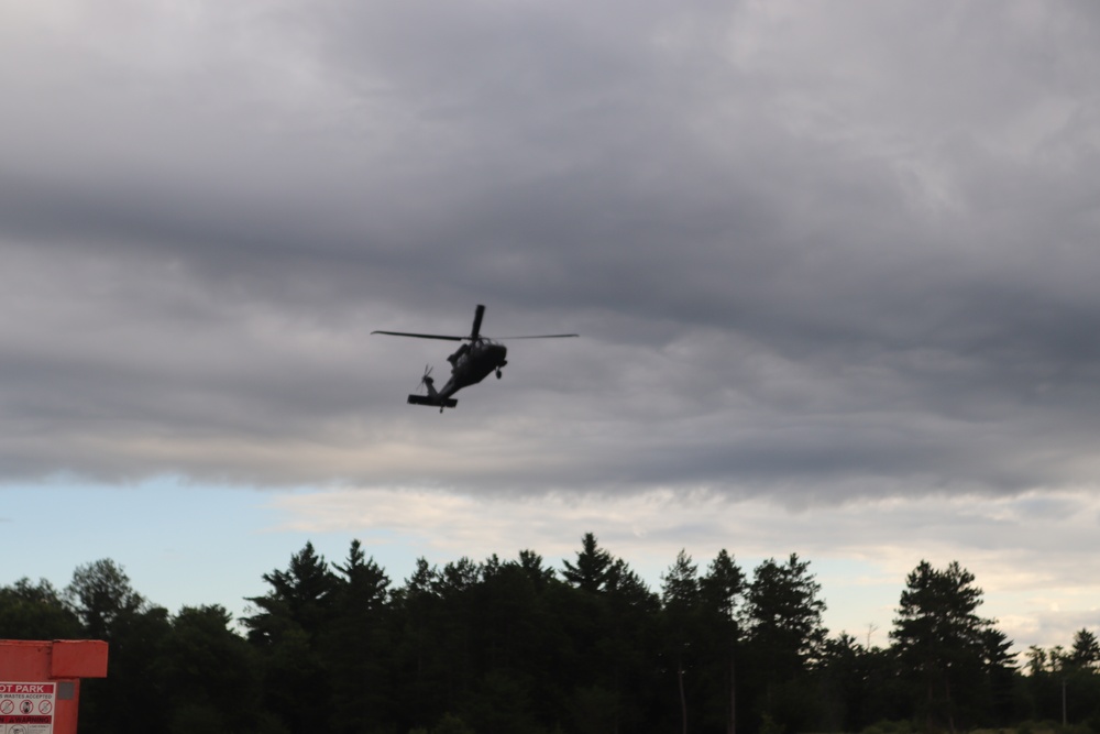 UH-60 Black Hawk operations at Fort McCoy in August 2020