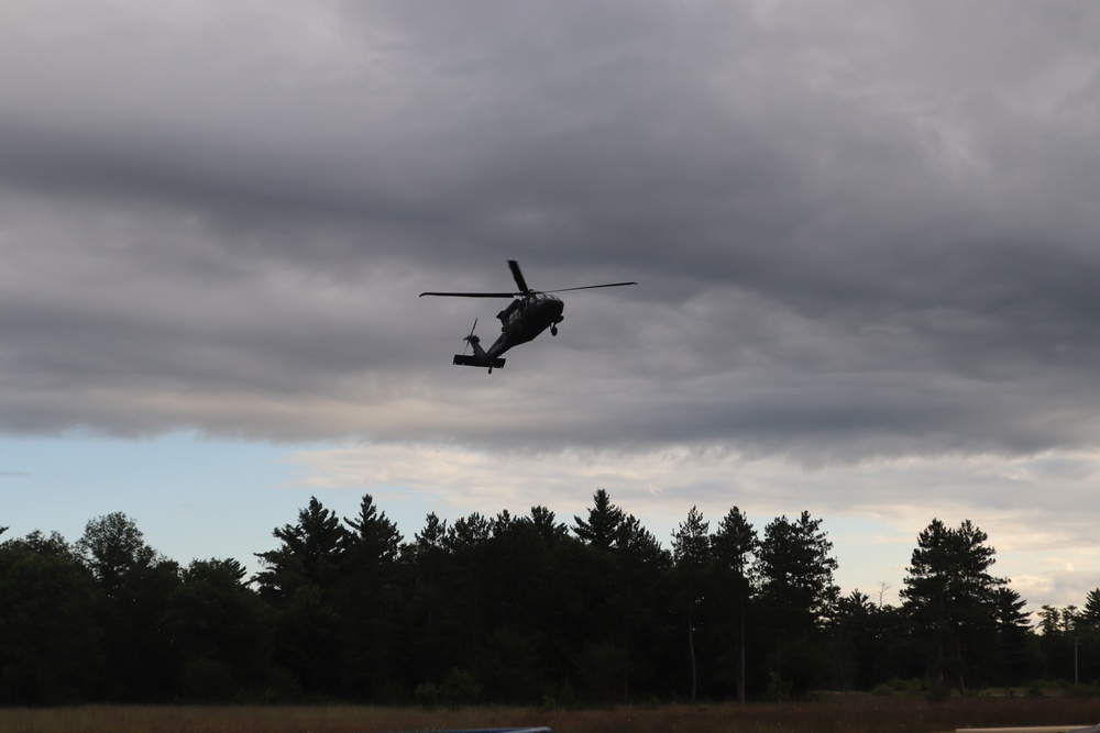 UH-60 Black Hawk operations at Fort McCoy in August 2020