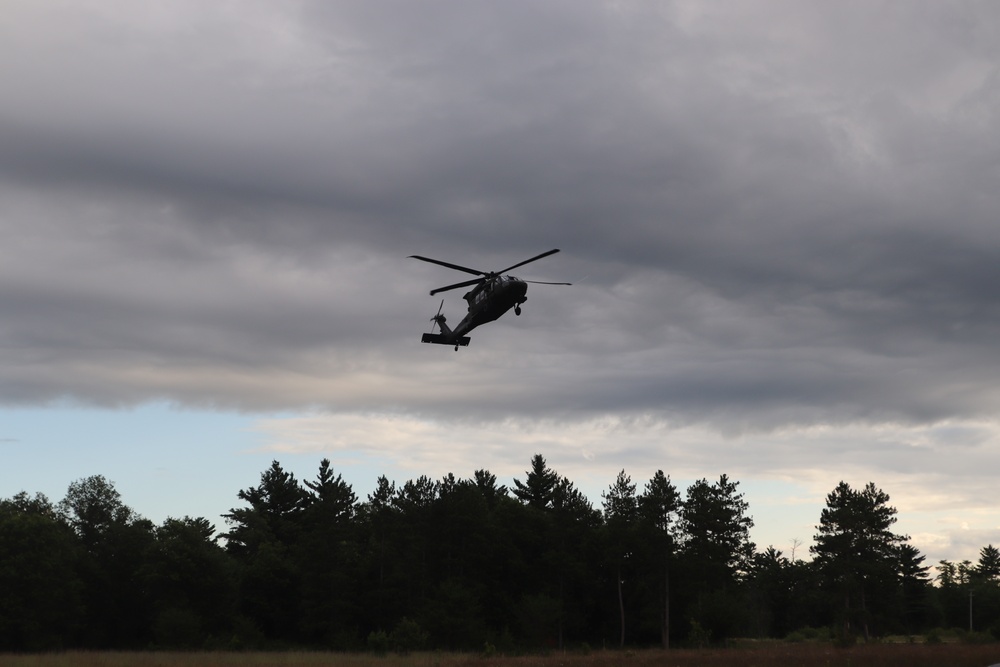 UH-60 Black Hawk operations at Fort McCoy in August 2020