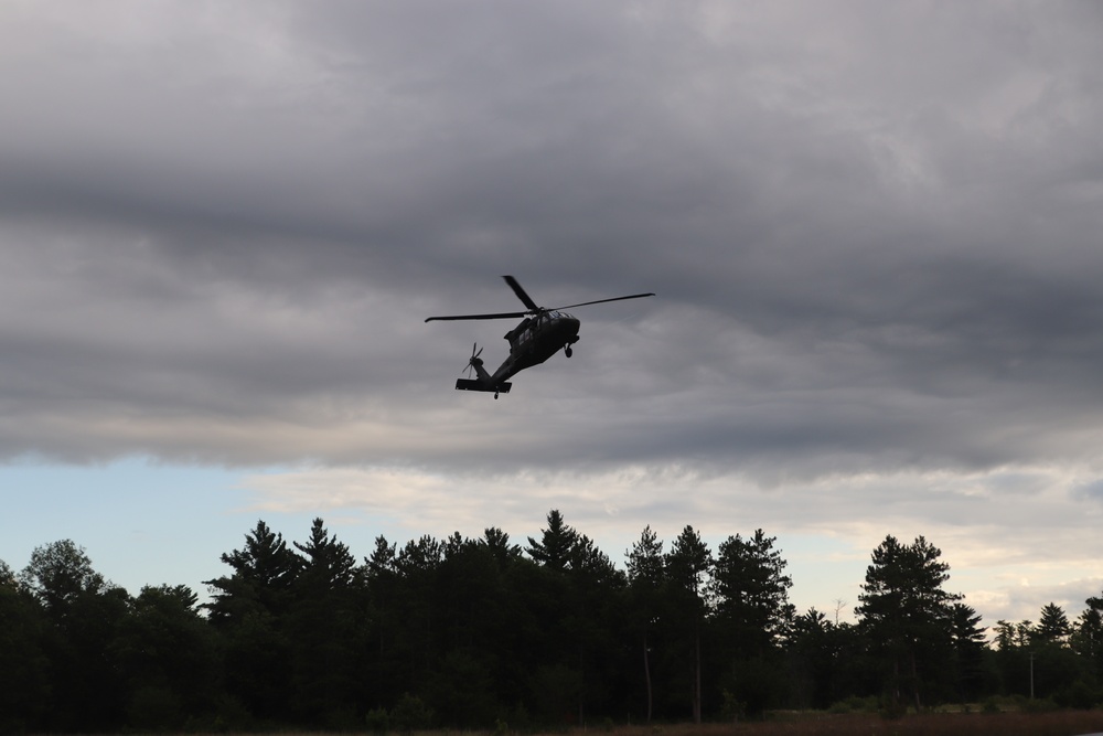 UH-60 Black Hawk operations at Fort McCoy in August 2020