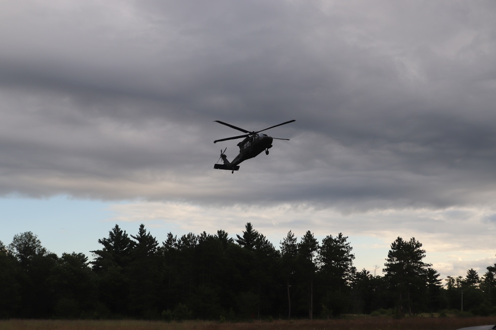 UH-60 Black Hawk operations at Fort McCoy in August 2020