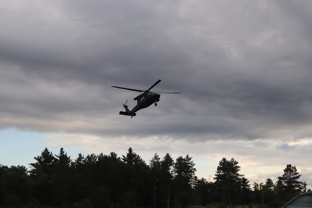 UH-60 Black Hawk operations at Fort McCoy in August 2020