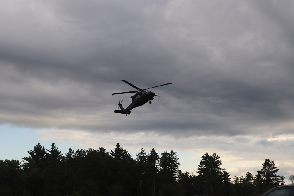 UH-60 Black Hawk operations at Fort McCoy in August 2020