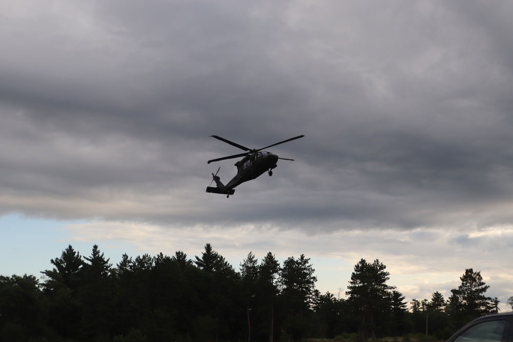 UH-60 Black Hawk operations at Fort McCoy in August 2020