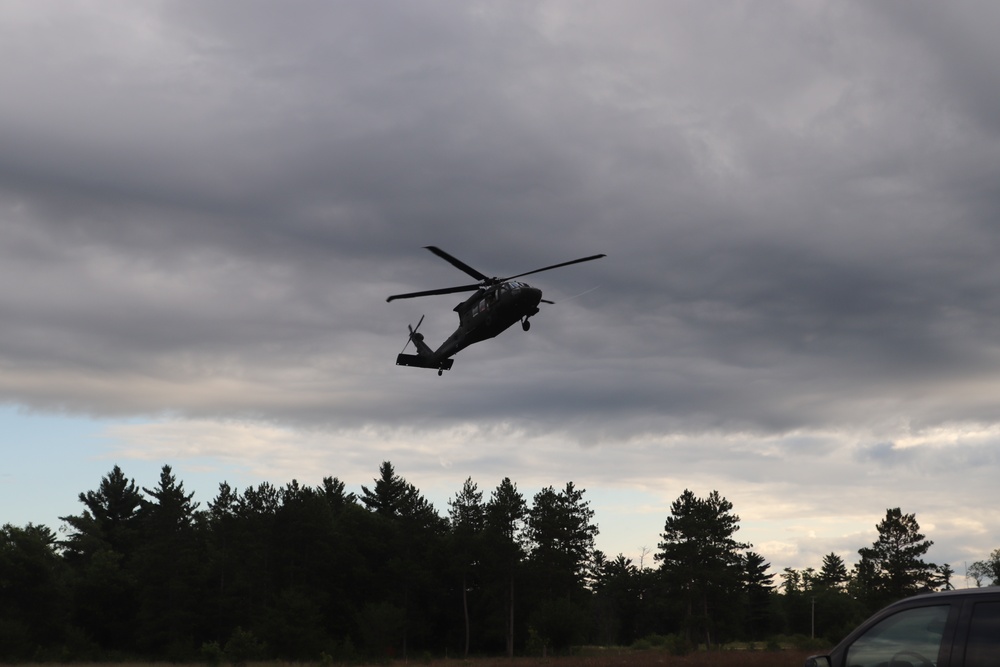 UH-60 Black Hawk operations at Fort McCoy in August 2020