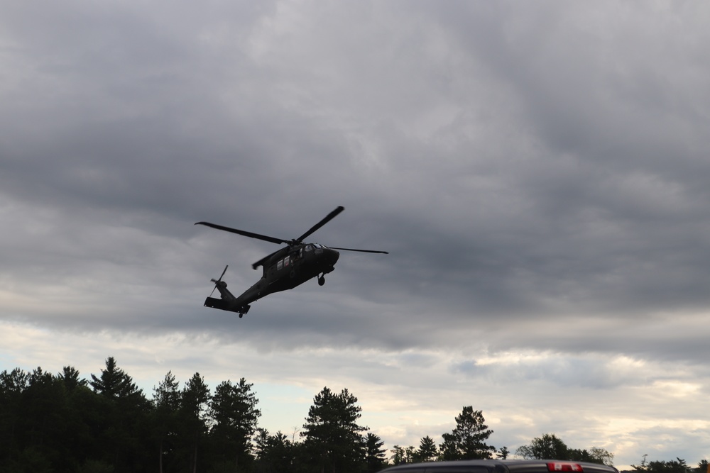 UH-60 Black Hawk operations at Fort McCoy in August 2020