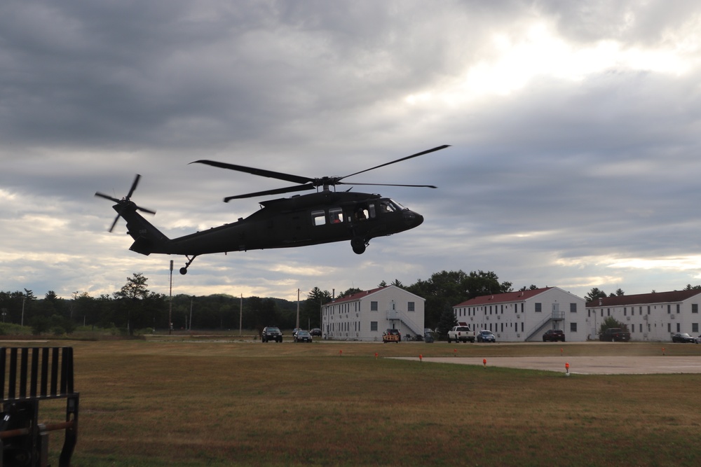 UH-60 Black Hawk operations at Fort McCoy in August 2020