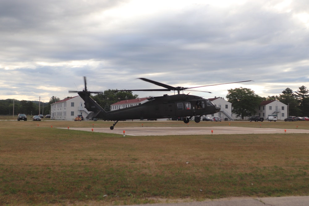 UH-60 Black Hawk operations at Fort McCoy in August 2020