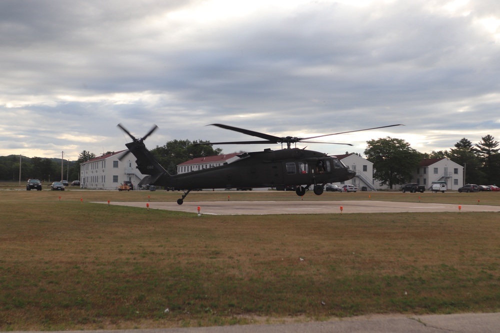 UH-60 Black Hawk operations at Fort McCoy in August 2020