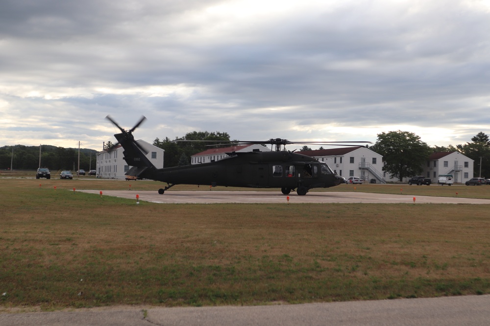 UH-60 Black Hawk operations at Fort McCoy in August 2020