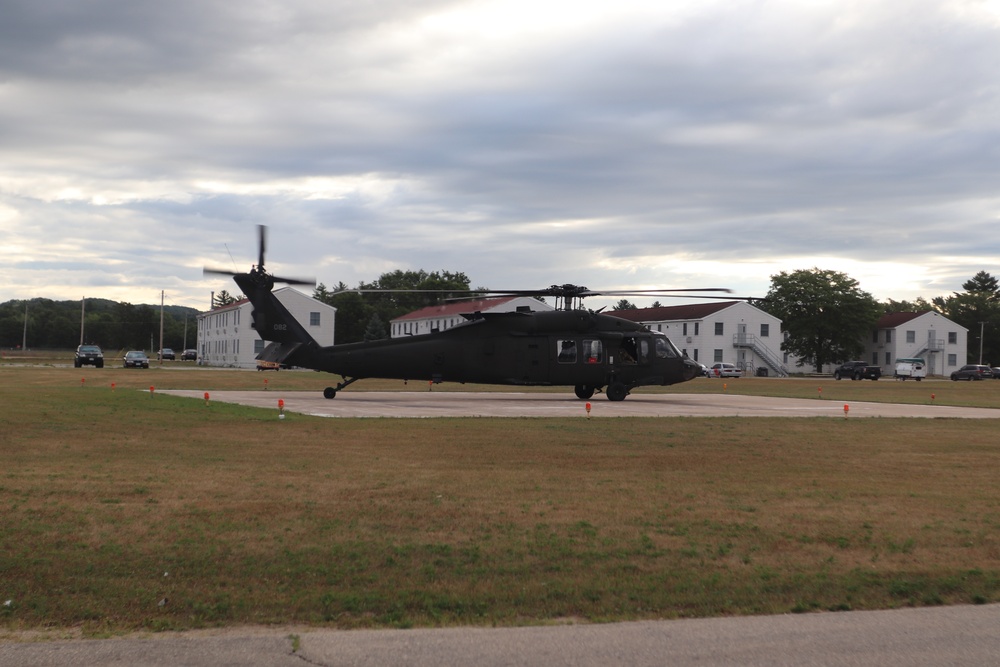 UH-60 Black Hawk operations at Fort McCoy in August 2020