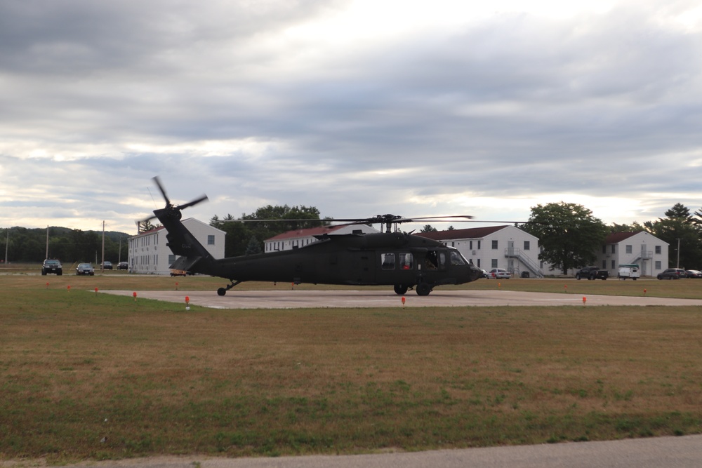 UH-60 Black Hawk operations at Fort McCoy in August 2020