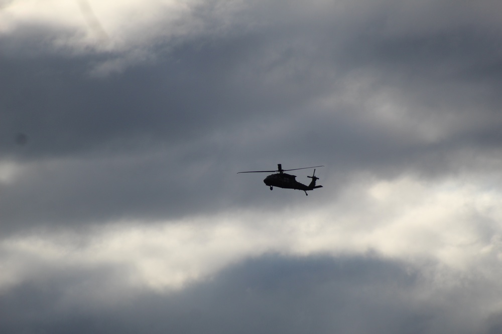 UH-60 Black Hawk operations at Fort McCoy in August 2020