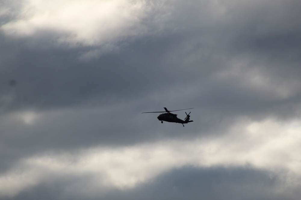 UH-60 Black Hawk operations at Fort McCoy in August 2020