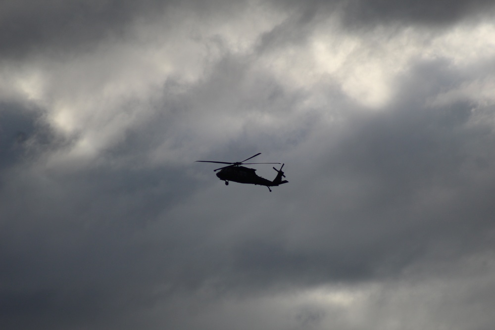 UH-60 Black Hawk operations at Fort McCoy in August 2020