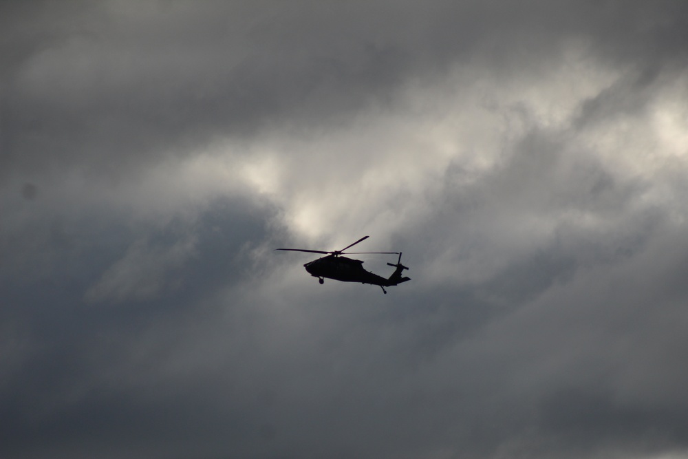 UH-60 Black Hawk operations at Fort McCoy in August 2020