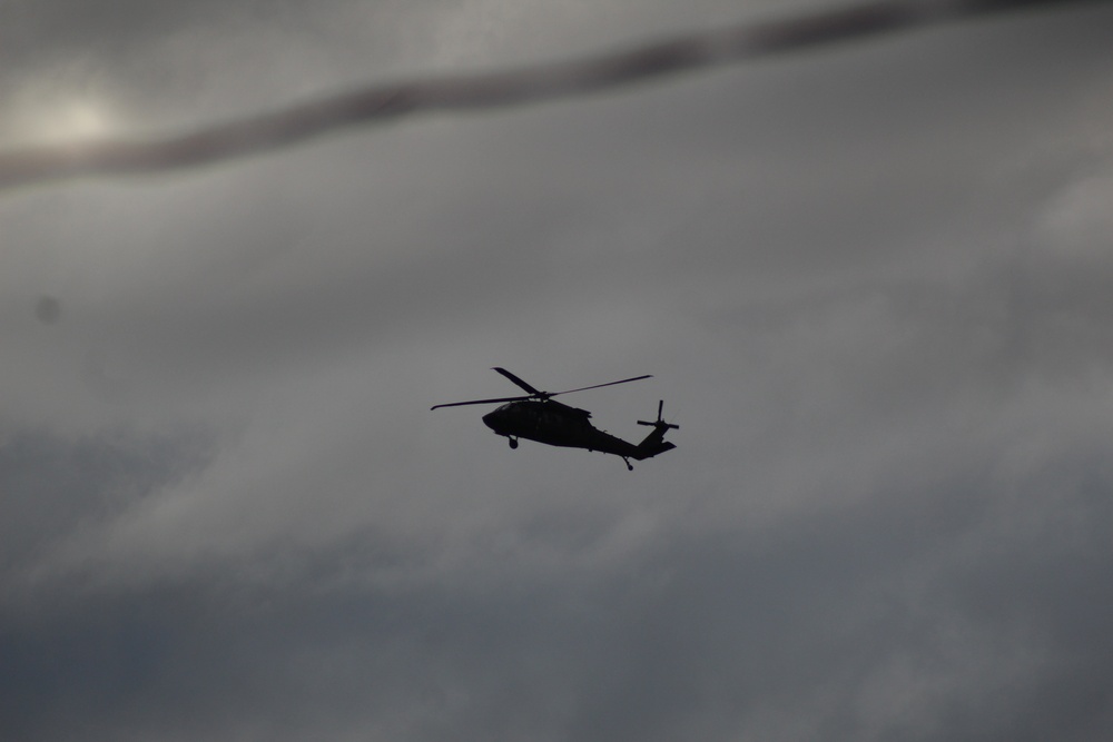 UH-60 Black Hawk operations at Fort McCoy in August 2020