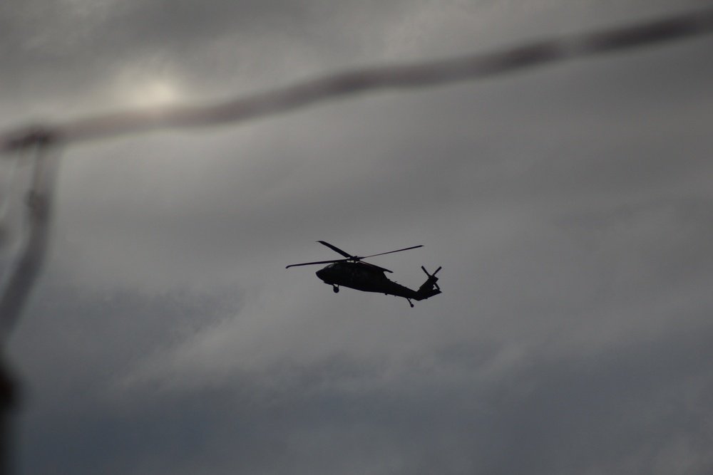 UH-60 Black Hawk operations at Fort McCoy in August 2020