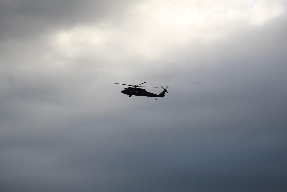 UH-60 Black Hawk operations at Fort McCoy in August 2020