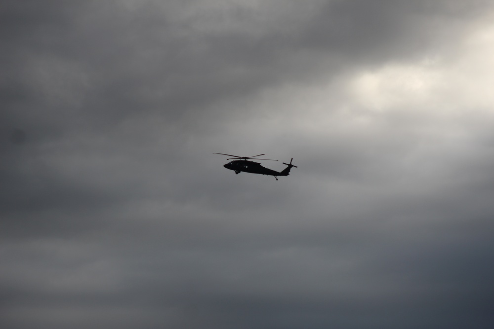 UH-60 Black Hawk operations at Fort McCoy in August 2020