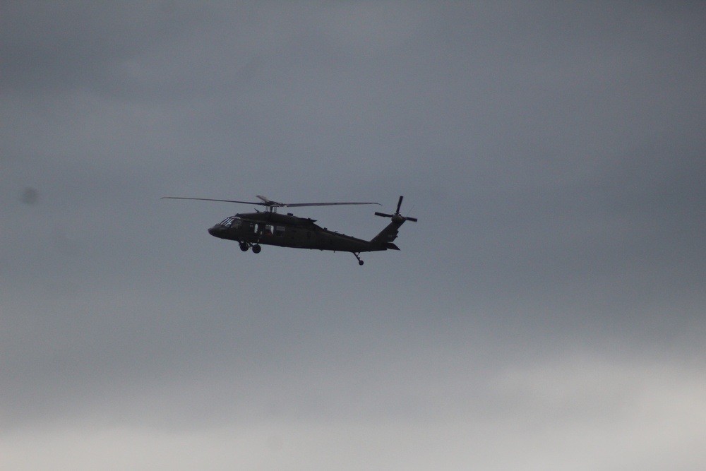 UH-60 Black Hawk operations at Fort McCoy in August 2020