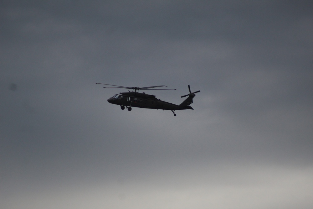 UH-60 Black Hawk operations at Fort McCoy in August 2020