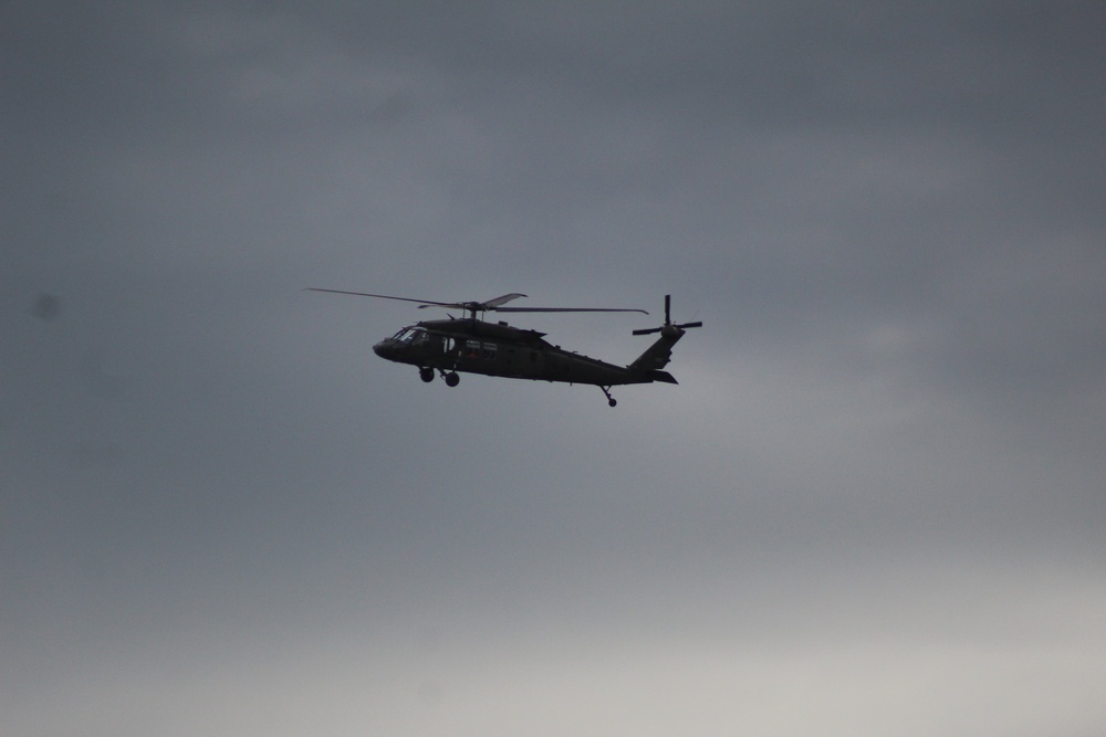 UH-60 Black Hawk operations at Fort McCoy in August 2020