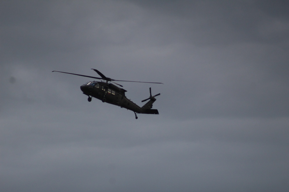 UH-60 Black Hawk operations at Fort McCoy in August 2020